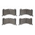 DFC 5000 Advanced Low-Metallic Front Brake Pads, Audi e-TRON Quattro 2019-2024