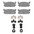 DFC 01-05 Mazda Miata Rear 4000 HybriDynamic Brake Pads and Hardware Kit