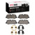 DFC 5000 Advanced Low-Metallic Rear Brake Pads and Hardware Kit, Land Rover Range Rover Sport 2010-2013