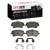 DFC 5000 Advanced Low-Metallic Front Brake Pads and Hardware Kit, Mercedes-Benz SLK200 (Mexico) 2001-2015