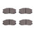 DFC 5000 Advanced Ceramic Front Brake Pads, Dodge Colt 1991-2000