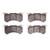 DFC 17-22 Acura NSX Front 5000 Advanced Low Metallic Brake Pads
