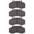 DFC 5000 Advanced Semi-Metallic Front/Rear Brake Pads, Hino 145 / 2005-2012