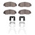 DFC 03-22 Acura CSX Front 4000 HybriDynamic Brake Pads and Hardware Kit
