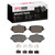 DFC 5000 Advanced Ceramic Rear Brake Pads and Hardware Kit, Mercedes-Benz GLE350 2020-2023