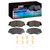 DFC 12-15 Honda Civic Front 4000 HybriDynamic Brake Pads and Hardware Kit