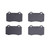 DFC 5000 Advanced Low-Metallic Front/Rear Brake Pads, Jaguar Super V8 1997-2007