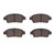 DFC 5000 Advanced Ceramic Front Brake Pads, Toyota Echo 2000-2000