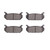 DFC 93-02 Ford Probe Rear 5000 Advanced Ceramic Brake Pads