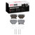 DFC 5000 Advanced Ceramic Rear Brake Pads and Hardware Kit, Pontiac Vibe 2000-2008