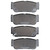 DFC 5000 Advanced Ceramic Rear Brake Pads, Kia Sorento 2003-2009