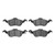 DFC 5000 Advanced Semi-Metallic Front Brake Pads, Ford Focus 2000-2004