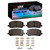 DFC 01-07 Toyota Highlander Front 4000 HybriDynamic Brake Pads and Hardware Kit