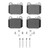 DFC 00-05 Mercedes-Benz ML500 (USA/Canada) Rear 4000 HybriDynamic Brake Pads and Hardware Kit