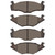 DFC 5000 Advanced Low-Metallic Front Brake Pads, Volkswagen Derby (Mexico) 1984-2005