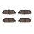 DFC 5000 Advanced Ceramic Front Brake Pads, Honda Prelude 1992-1996