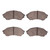 DFC 5000 Advanced Semi-Metallic Front Brake Pads, Mazda Protege 1999-2001
