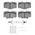 DFC 91-98 Toyota 4Runner Front 4000 HybriDynamic Brake Pads and Hardware Kit