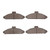 DFC 5000 Advanced Semi-Metallic Front Brake Pads, Hyundai Scoupe 1991-1992