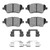DFC 14-23 Ford Fiesta (USA/Canada) Front 4000 HybriDynamic Brake Pads and Hardware Kit