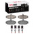 DFC 5000 Advanced Low-Metallic Front Brake Pads and Hardware Kit, Volvo 740/745/940/780/760 Series Low Metallic 1982-1992