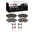 DFC 5000 Advanced Ceramic Front Brake Pads and Hardware Kit, Geo Prizm 1992-2003