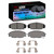DFC 4000 HybriDynamic Front Brake Pads and Hardware Kit, Honda S2000 2000-2009