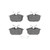 DFC 00-07 Mitsubishi Space Star (Mexico) Rear 5000 Advanced Low Metallic Brake Pads and Hardware Kit