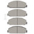 DFC 5000 Advanced Semi-Metallic Front/Rear Brake Pads, Chevrolet W5500 Tiltmaster / 1999-2024