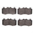 DFC 5000 Advanced Low-Metallic Front Brake Pads, Dodge Durango 2018-2025