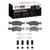 DFC 94-00 Kia Spectra Front 5000 Advanced Ceramic Brake Pads and Hardware Kit