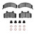 DFC 83-90 Buick LeSabre Front 4000 HybriDynamic Brake Pads and Hardware Kit