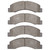 DFC 5000 Advanced Semi-Metallic Front Brake Pads, Ford F-350 Super Duty 4WD 1999-2005