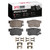 DFC 5000 Advanced Ceramic Rear Brake Pads and Hardware Kit, Honda S2000 2000-2013