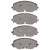 DFC 5000 Advanced Ceramic Front Brake Pads, Volkswagen Atlas/Atlas Cross Sport 2018-2025