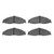 DFC 5000 Advanced Semi-Metallic Front Brake Pads, Chevrolet Camaro 1998-2002