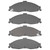 DFC 5000 Advanced Semi-Metallic Front Brake Pads, Chevrolet Camaro 1998-2002