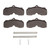 DFC 4000 HybriDynamic Front Brake Pads and Hardware Kit, Oldsmobile 98 1967-1968