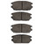 DFC 5000 Advanced Ceramic Rear Brake Pads, Dodge Stealth 1991-2012