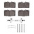 DFC 5000 Advanced Semi-Metallic Front Brake Pads and Hardware Kit, Dodge Stealth 1991-1999