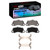 DFC 19-23 Porsche Cayenne Front 4000 HybriDynamic Brake Pads and Hardware Kit