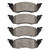 DFC 5000 Advanced Semi-Metallic Front Brake Pads, Dodge Dakota RWD 1991-1998