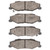 DFC 5000 Advanced Semi-Metallic Rear Brake Pads, Cadillac XLR 1997-2013