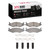 DFC 5000 Advanced Low-Metallic Front/Rear Brake Pads and Hardware Kit, Hummer H1 / 1992-2006