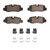 DFC 16-23 Mercedes-Benz Metris Rear 4000 HybriDynamic Brake Pads and Hardware Kit