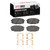 DFC 5000 Advanced Ceramic Front Brake Pads and Hardware Kit, Kia Seltos (Mexico) 2010-2024