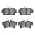 DFC 94-04 Ford Mustang Rear 5000 Advanced Semi Metallic Brake Pads