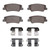 DFC 20-25 Hyundai Sonata Rear 4000 HybriDynamic Brake Pads and Hardware Kit