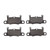 DFC 5000 Advanced Low-Metallic Rear Brake Pads, Porsche Taycan 2020-2024