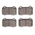 DFC 5000 Advanced Low-Metallic Front/Rear Brake Pads, Dodge Viper / 1992-2006